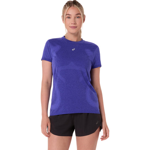 Asics Road Seamless Short Sleeve Kadın Tişört - Mor