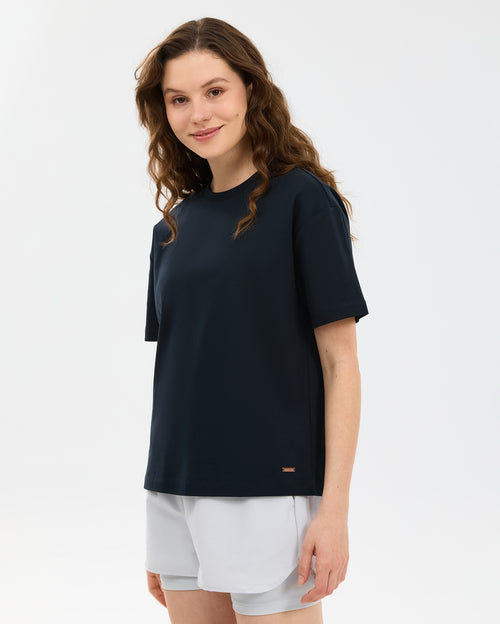 Skechers Loose Fit Kadın Tişört - Siyah