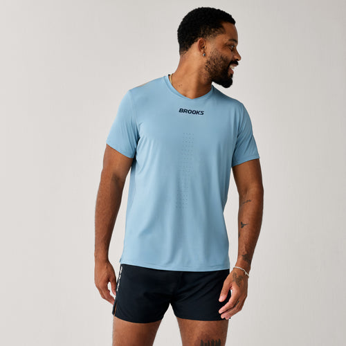 Brooks Dash Cooling Erkek Tişört - Mavi