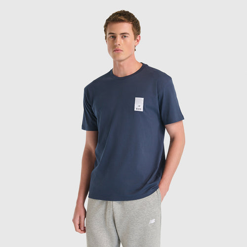 New Balance Lifestyle Erkek Tişört - Lacivert