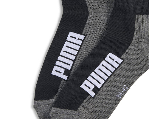Puma BWT Cushioned Q 2 Pack Unisex Yarım Bilek Çorap - Beyaz