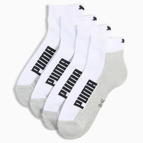 Puma BWT Cushioned Q 2 Pack Unisex Yarım Bilek Çorap - Beyaz