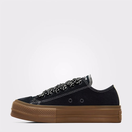 Converse Chuck Taylor All Star Lift Ox Kadın Sneaker - Siyah-Kahve
