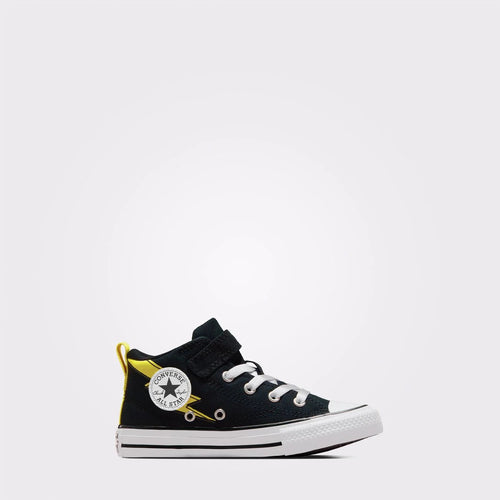 Converse Chuck Taylor All Star Malden Street 1V Mid Çocuk Sneaker - Siyah-Beyaz