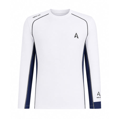 Aqualab Aqua Pro Rashguard LS Erkek Rashguard - Beyaz-Lacivert
