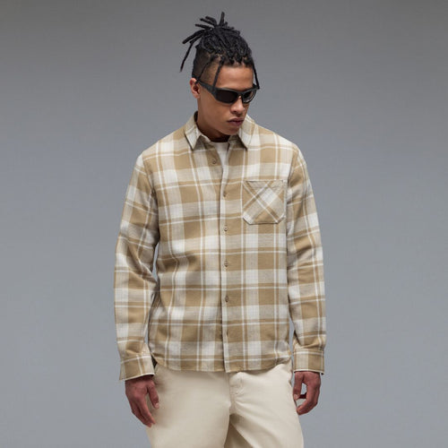Oakley Podium Plaid Long Sleeve Flannel Unisex Gömlek - Kahve-Çok Renkli
