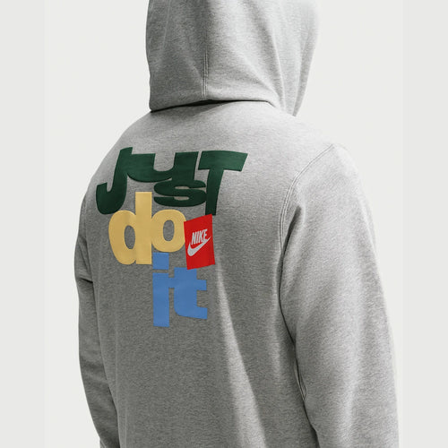 Nike Club French Terry Hoodie Erkek Sweatshirt - Gri