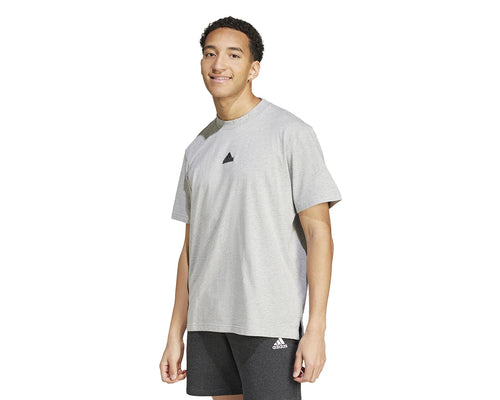 adidas Basic Line Single Jersey Erkek Tişört - Gri