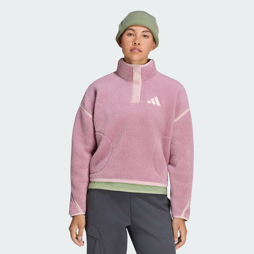 adidas Terrex Multi High Pile Kadın Sweatshirt - Pembe