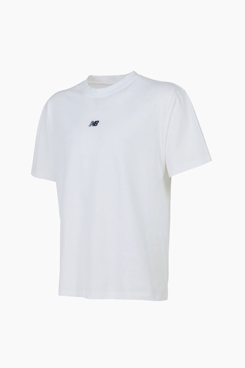 New Balance Lifestyle Erkek Tişört - Beyaz