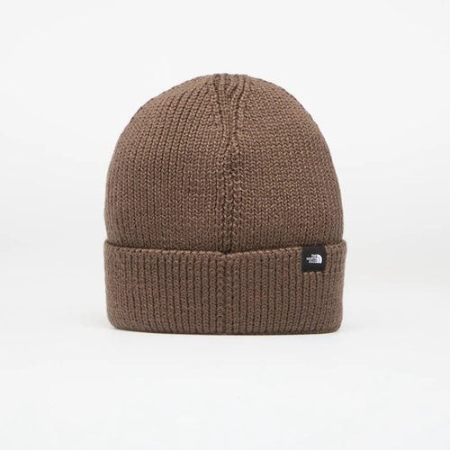 The North Face Logo Box Cuffed Unisex Bere - Kahve