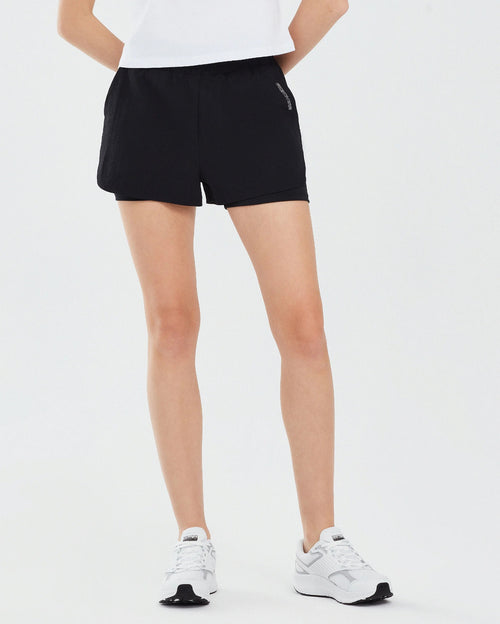 Skechers Performance Collection 4 Inch 2in1 Kadın Şort - Siyah