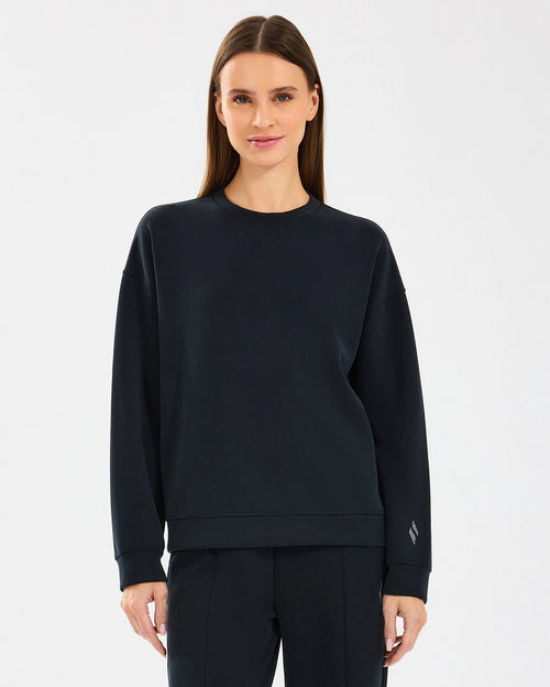 Skechers Lounge Loose Crew Neck Kadın Sweat - Siyah