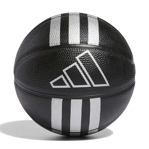 adidas 3 Stripes Rubber Mini Unisex Basketbol Topu - Siyah
