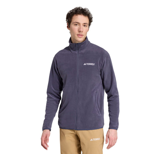 adidas Multi Essentials Full Zip Fleece Erkek Sweatshirt - Füme