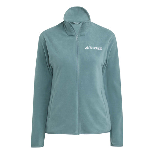 adidas Multi Essentials Full Zip Fleece Kadın Polar - Yeşil