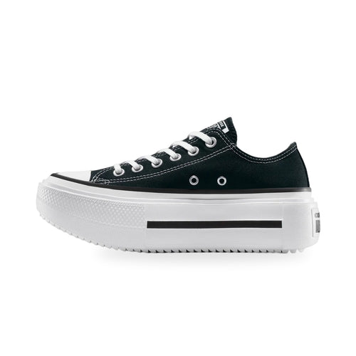 Converse Chuck Taylor All Star Lift Double Stack Canvas Platform Kadın Sneaker - Siyah