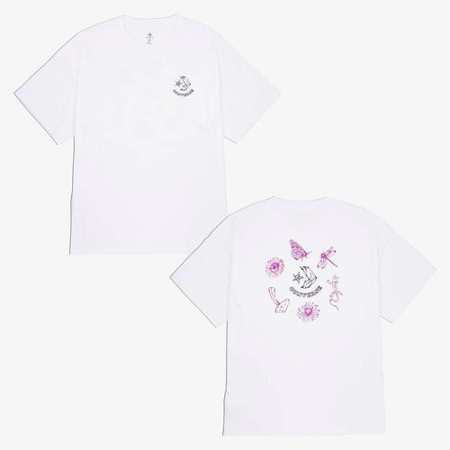 Converse Outdoor Line Art Erkek T-Shirt - Beyaz
