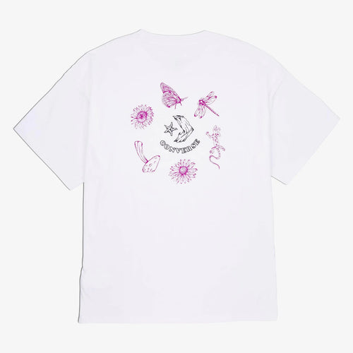 Converse Outdoor Line Art Erkek T-Shirt - Beyaz