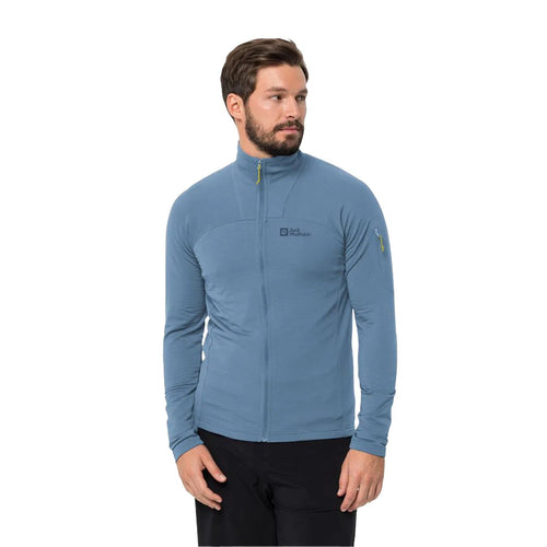 Jack Wolfskin Prelight Full Zipper Erkek Sweat - Mavi - görsel 2