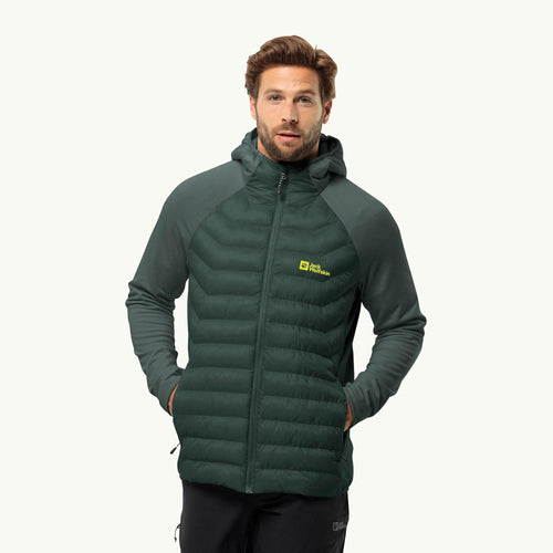 Jack Wolfskin Routeburn Pro Hybrid Erkek Mont - Yeşil