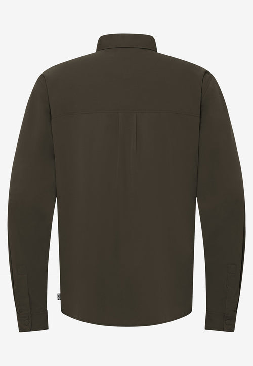 Jack Wolfskin Sierra Canyon LS Erkek Gömlek - Haki