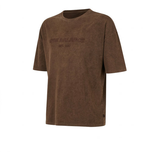 New Balance Lifestyle Erkek T-Shirt - Kahverengi
