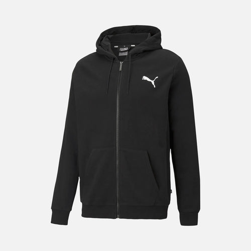 Puma Essentials Small Logo Full Zip Training Erkek Sweatshirt - Siyah
