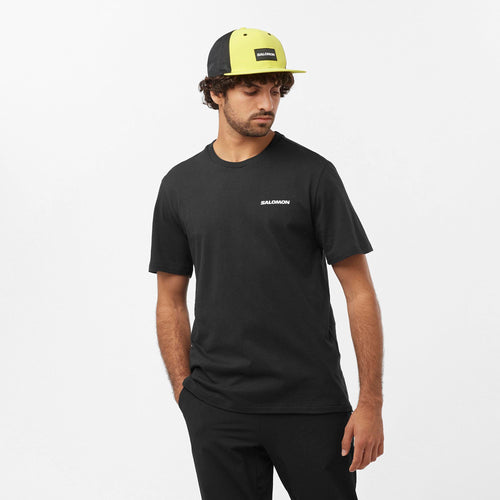 Salomon Graphic Performance Erkek T-Shirt - Siyah