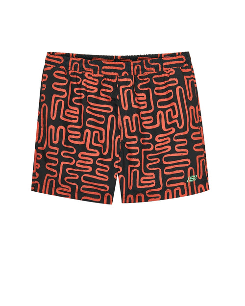 Skechers 5 Inch Allover Print Erkek Şort - Siyah