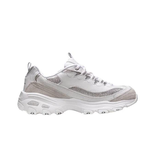 Skechers D'Lites - Glimmer Eve Kadın Beyaz/Gümüş Sneaker