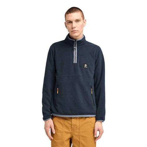 Timberland 1/4 Zip Fleece Erkek Sweat - Safir