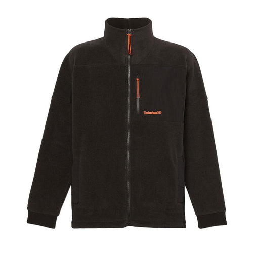 Timberland Mix Media Full Zip Fleece-Polartec 2000 Erkek Mont - Siyah