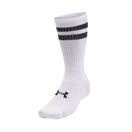 Under Armour Essential Crew 6Pack Unisex Uzun Çorap - Beyaz-Siyah