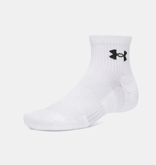 Under Armour Performance 3 Pack Qtr Unisex Çorap - Beyaz