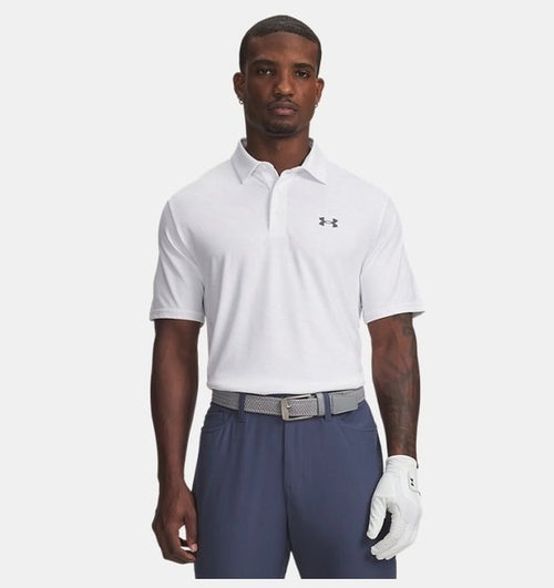 Under Armour Playoff 3.0 Printed Erkek Polo T-Shirt - Beyaz