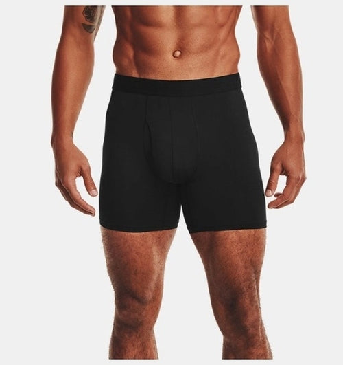 Under Armour Tech Mesh 6In2 Pack Erkek Boxer - Siyah