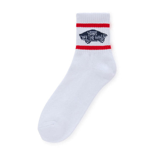 Vans Art Half Crew Unisex Yarım Bilek Çorap - Beyaz-Kırmızı