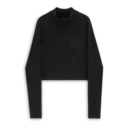 Vans Mini Mock Neck LS Kadın T-Shirt - Siyah