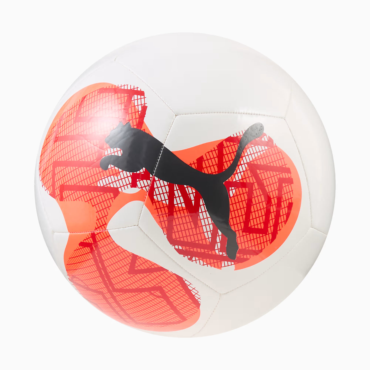 Puma Individual Graphic Unisex Futbol Topu - Beyaz-Turuncu