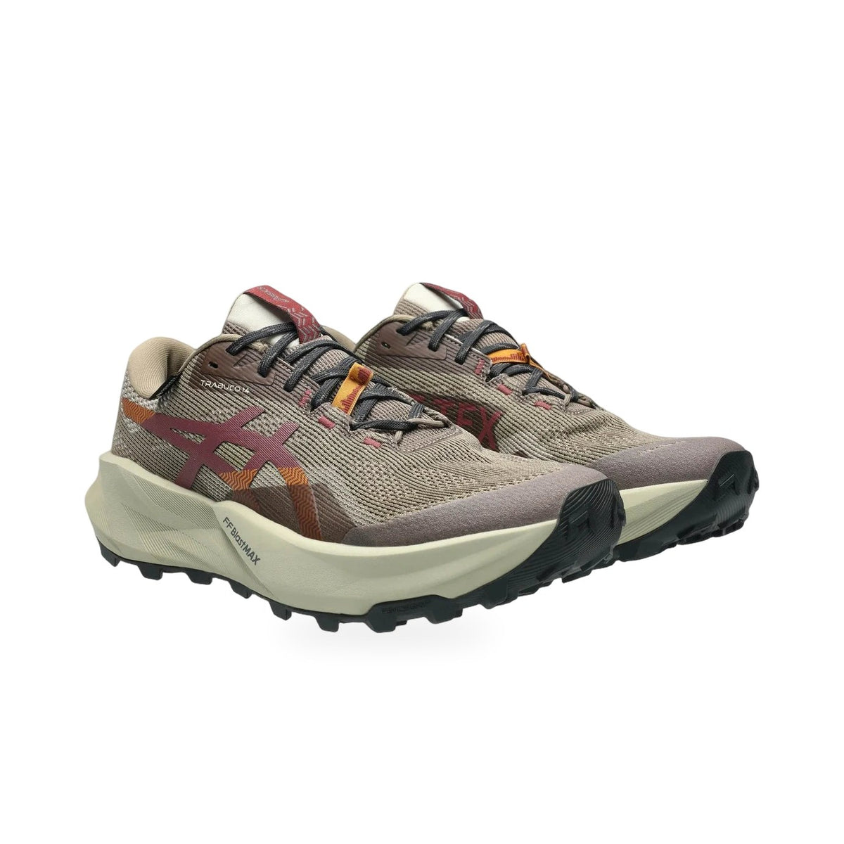 Asics Trabuco 14 GTX Erkek Koşu Ayakkabısı - Kahve-Gri