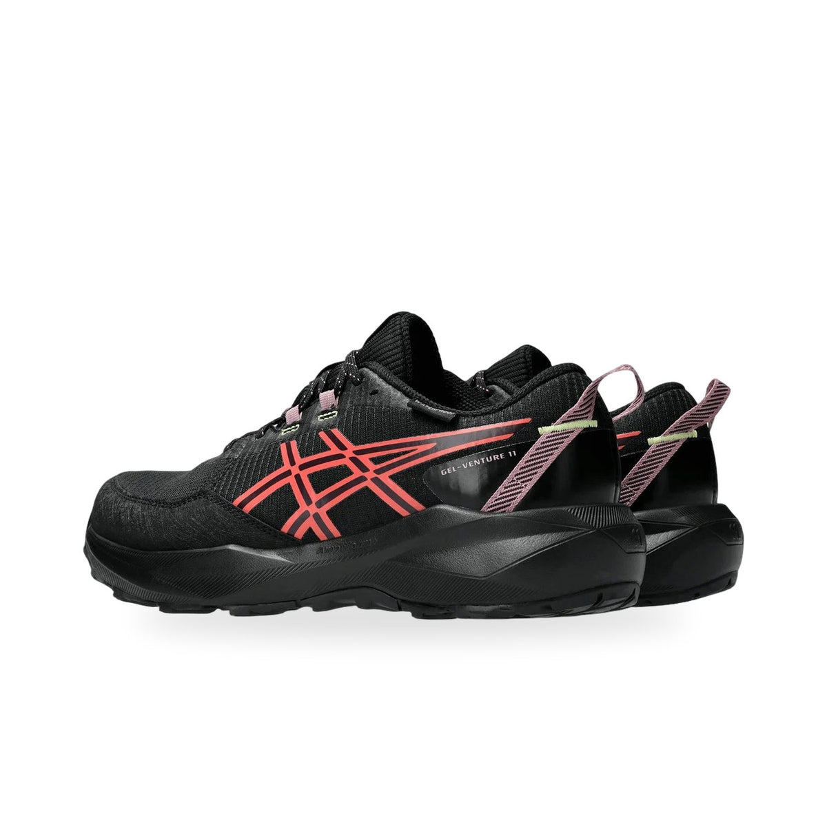Asics GEL Venture 11 Waterproof Kadın Trail Ayakkabısı - Siyah-Kırmızı