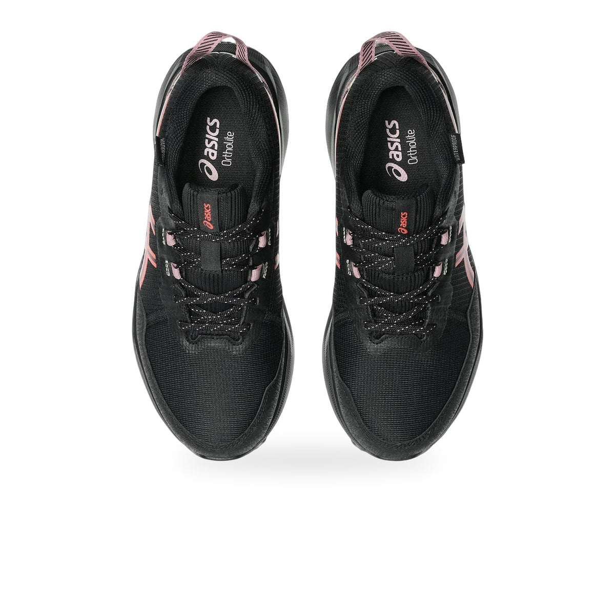 Asics GEL Venture 11 Waterproof Kadın Trail Ayakkabısı - Siyah-Kırmızı