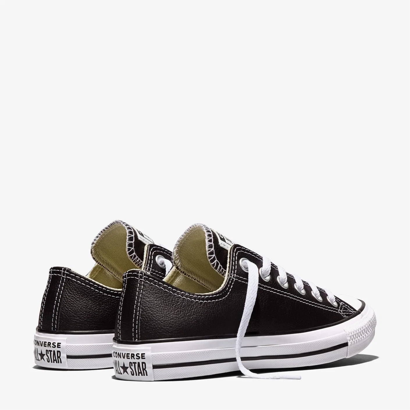 Converse Chuck Taylor All Star Leather Unisex Sneaker - Siyah - görsel 3