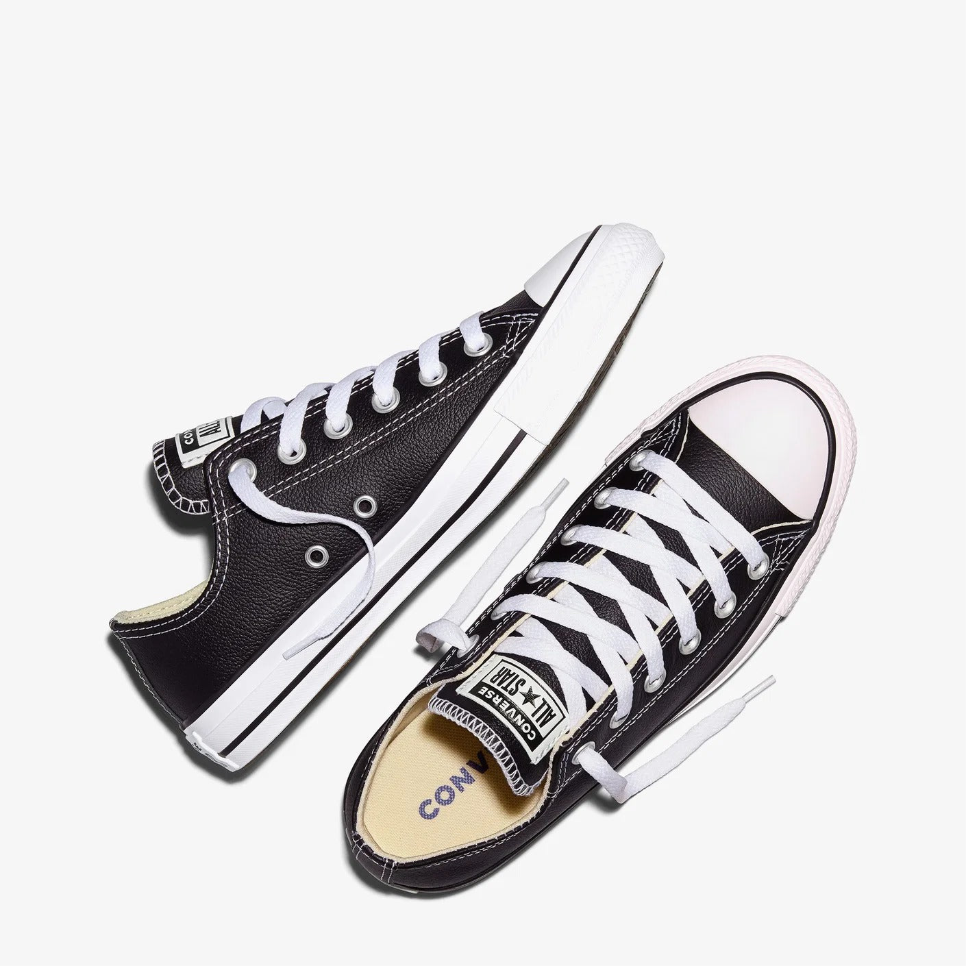 Converse Chuck Taylor All Star Leather Unisex Sneaker - Siyah - görsel 4