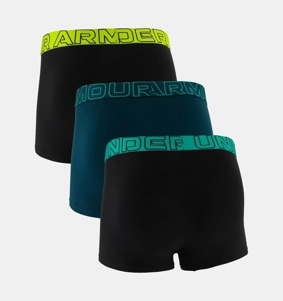Under Armour Performance Cotton 3 Pack Erkek Boxer - Yeşil