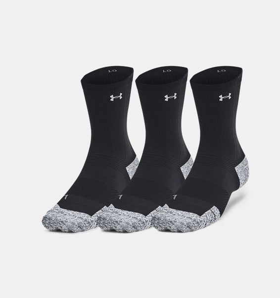 Under Armour Armour Dry Run Cushion 3 Pack Unisex Uzun Çorap - Siyah