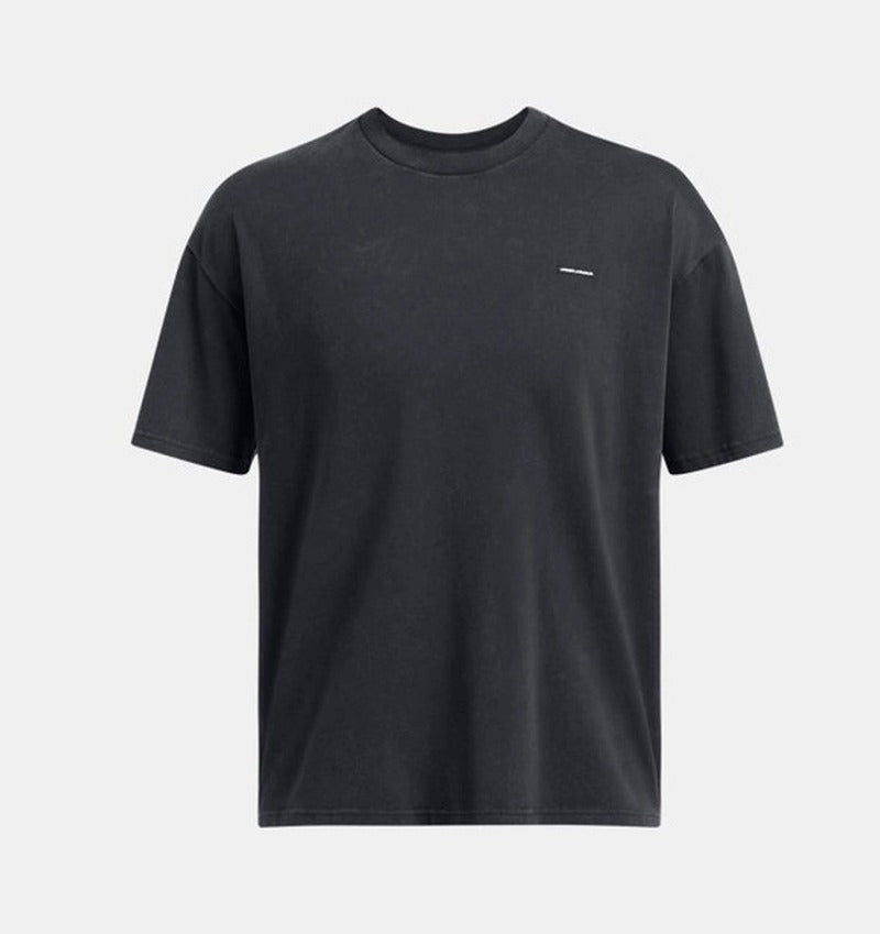 Under Armour Heavyweight Logo Erkek Tişört - Siyah