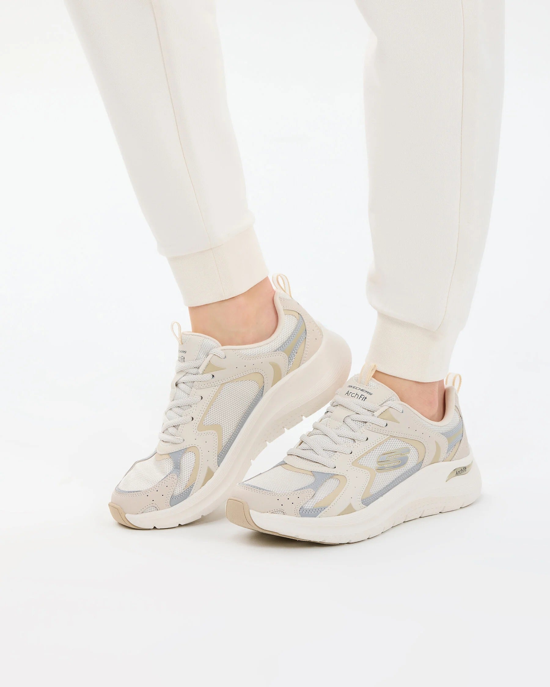 Skechers Arch Fit 2.0 Vintage Luxe Kadın Ayakkabı-Lifestyle - Bej