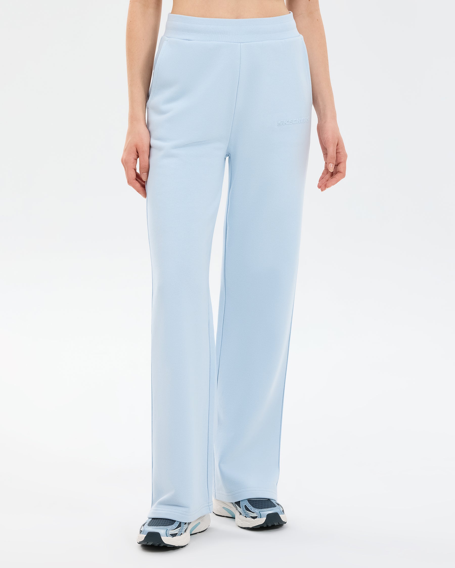 Skechers Essential Wide Leg Kadın Eşofman Alt - Buz Mavisi